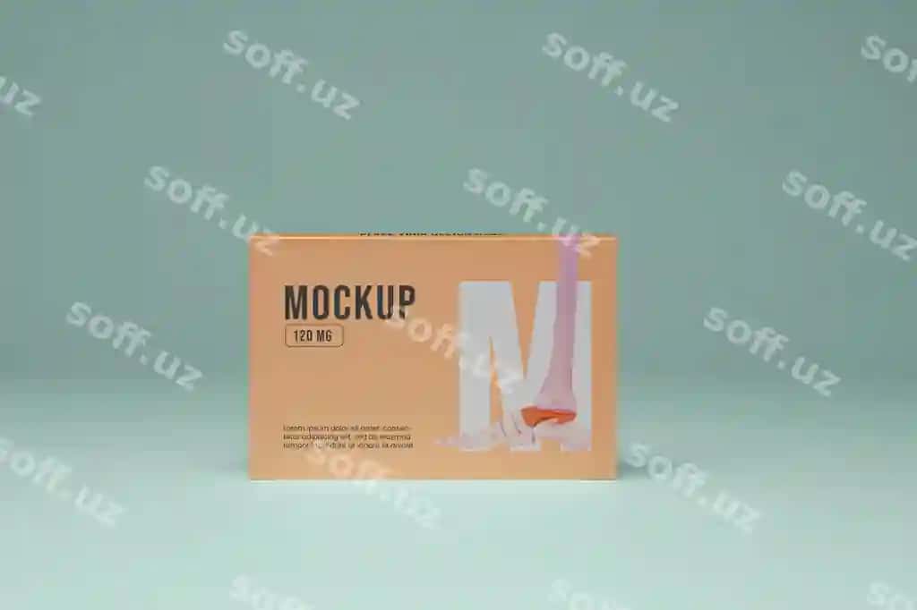 Dorivor qadoqlash dizayn mockup | Pharmaceutical packaging design mockup