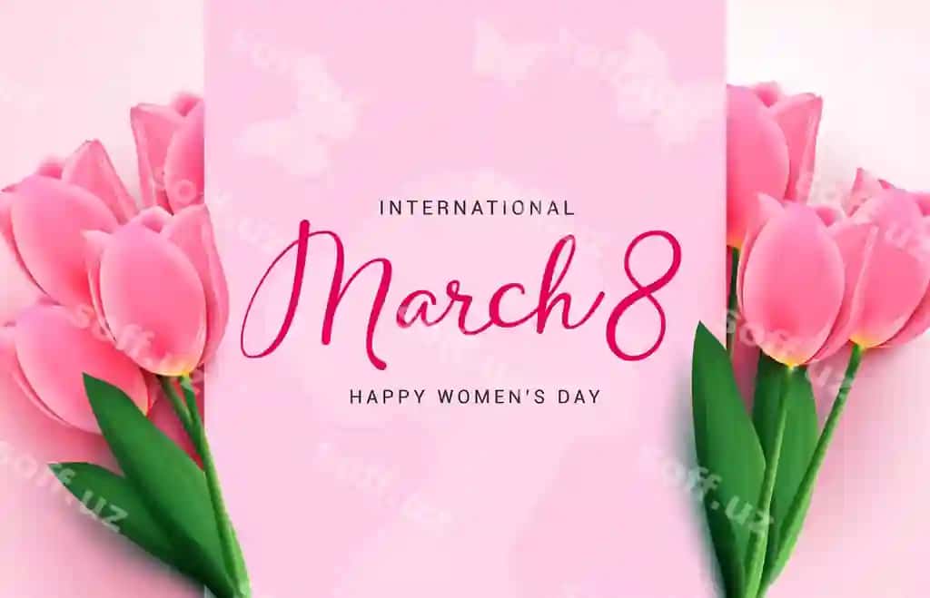 8-mart Ayollar kuni vektor shablon dizayni Xalqaro ayollar kuni | March 8 womens day vector template design international womens day