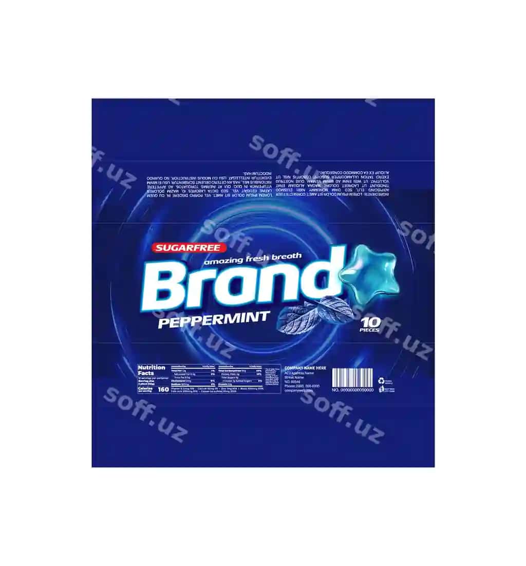 Zamonaviy yulduz qatqat shirin etiket dizayni tahrirlangan EPS | Modern star hard candy label design editable eps