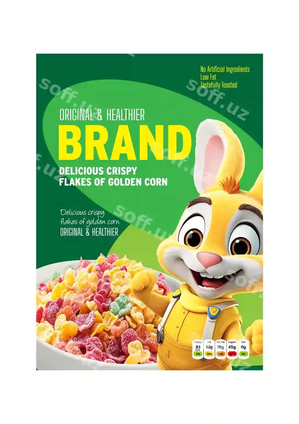 Premium sereal pakyazhka dizayni tahrirlanadigan EPS | Premium cereal packaging design editable eps