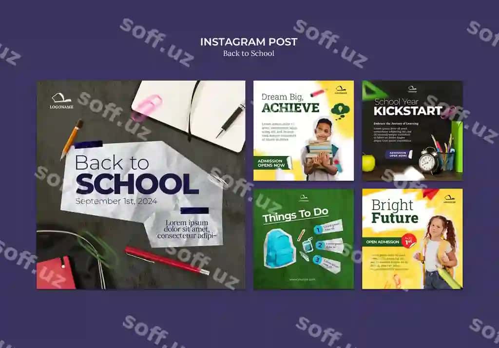 Maxsus maktab ceremoniyasi shabloni | Back school ceremony template