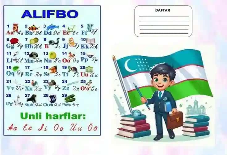 Ona tili fani uchun daftar yuzi