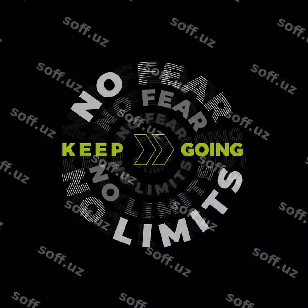 Hech qanday qo'rquv, chegaralarsiz tipografiya bosishi futbolka ajoyib iquote | No fear no limits typography print t shirt awesome quote