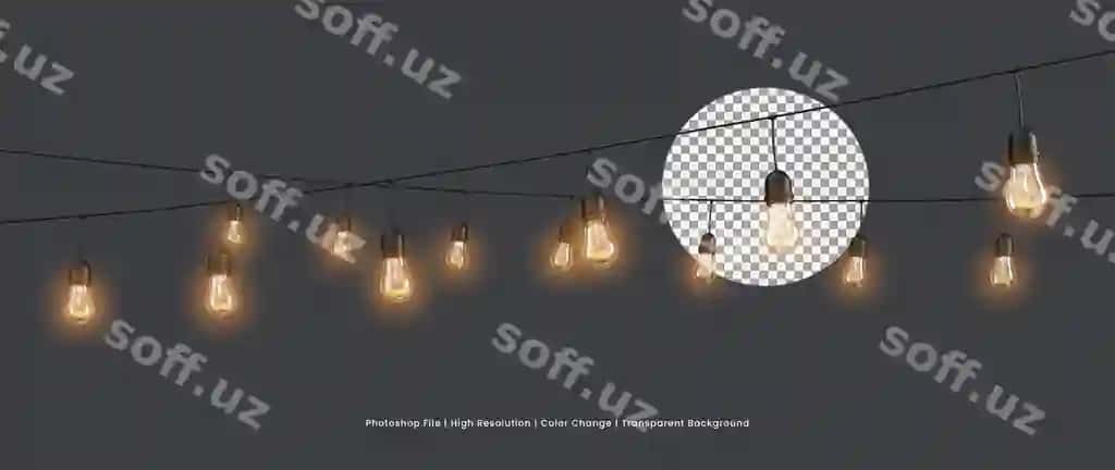 3d render asosidagi chuqur garderob yoqilari | 3d render hanging garden lights