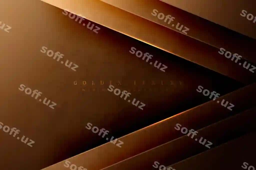 Oltin chiroyli fon temasi | Gold luxury background theme 2