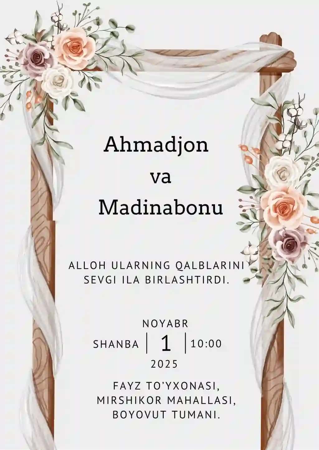 To'y taklifnomasi