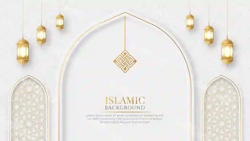 Islomiy arab chiroyli hashamat bezatilgan islomiy banner with islomiy | Islamic arabic elegant luxury ornamental islamic banner with islamic