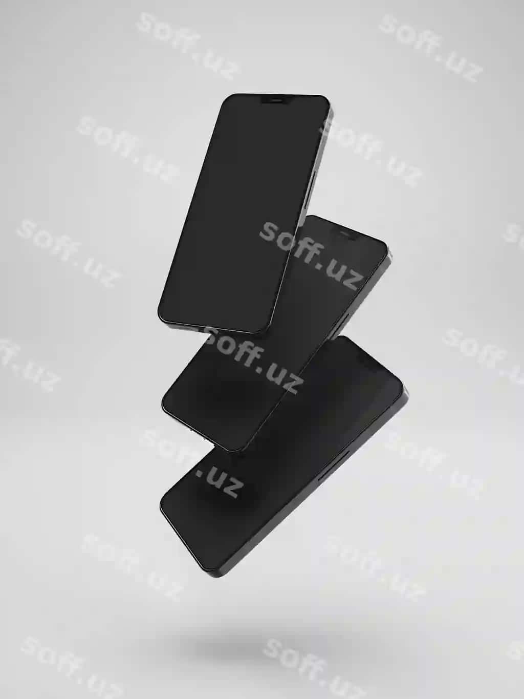 Raqamli mobil telefon ekrani namunasi | Digital mobile phone screen mockup