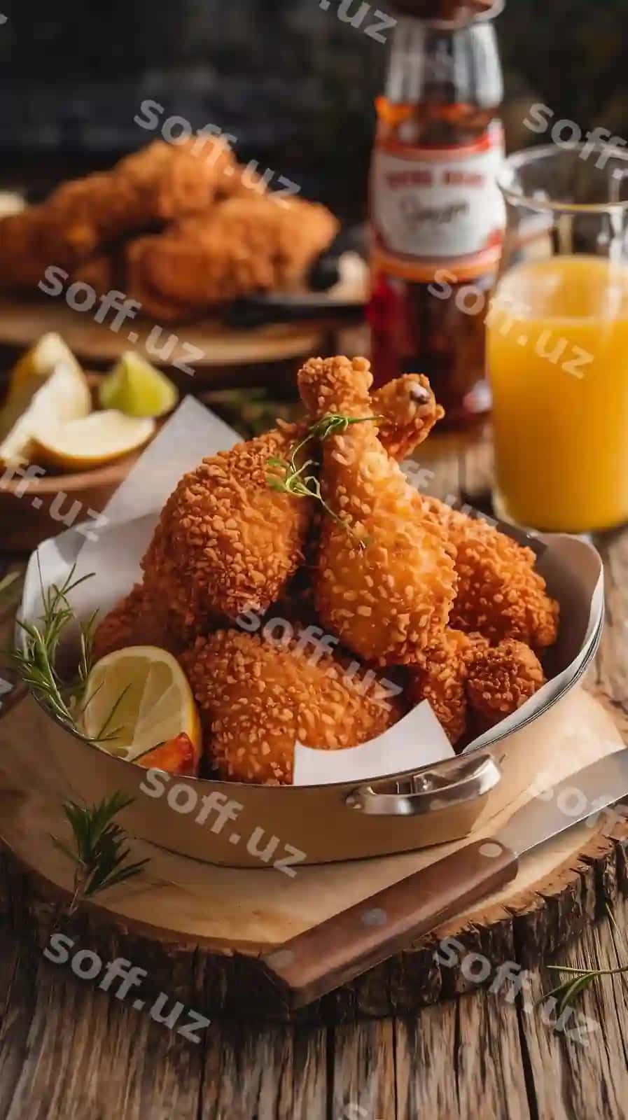 Foto qovurilgan tovuq | Photo fried chicken