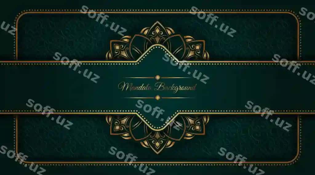 Boylik fon bezatma mandal bilan | Luxury background with ornamental mandala