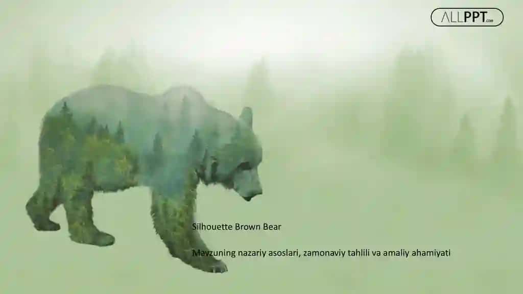 Silhouette Brown Bear Taqdimoti (48 Slayd)