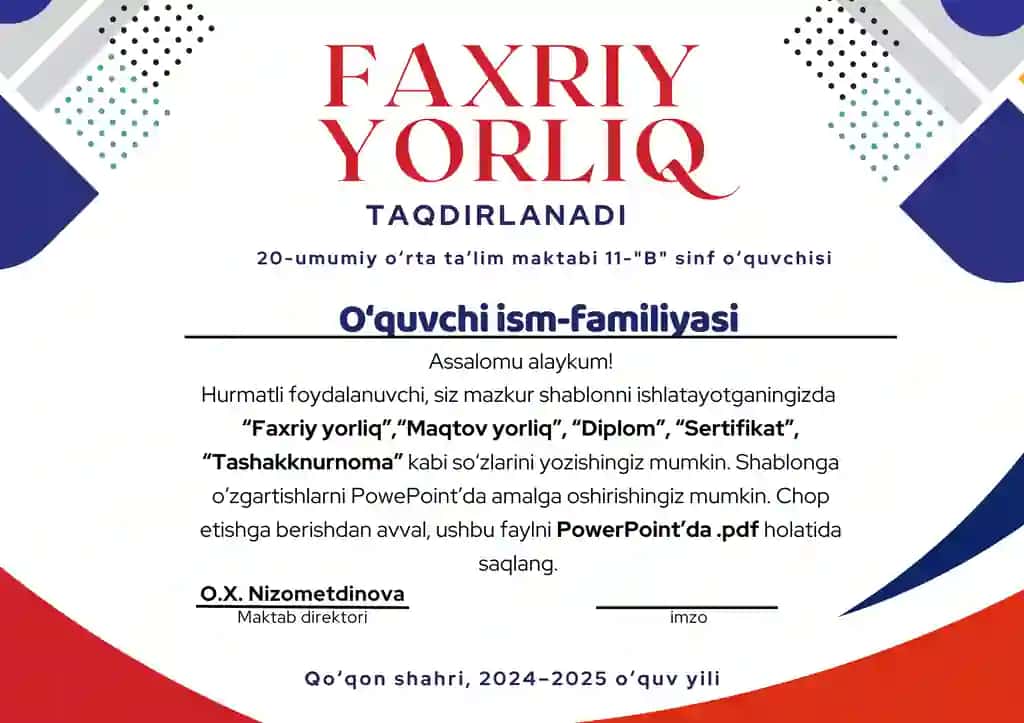 Faxriy yorliq