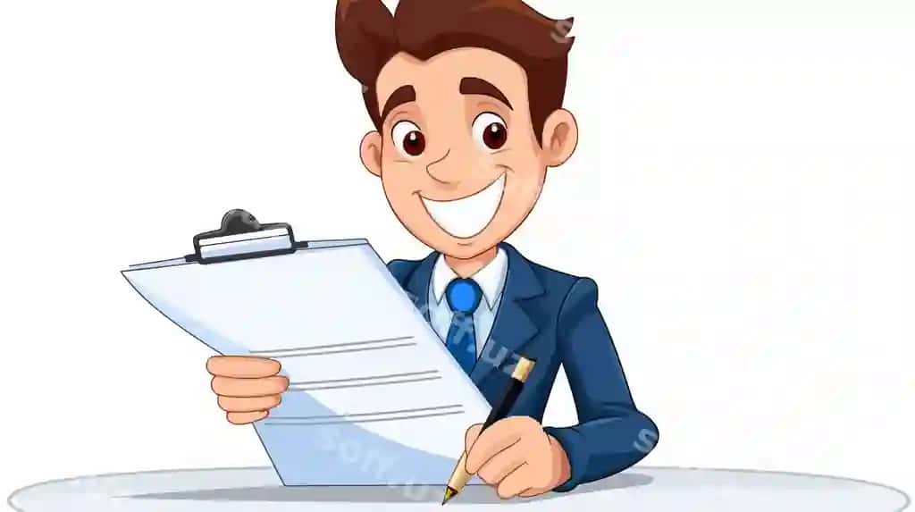 Karyakter shaxzoda ruchka bilan doskaga yozyotgan | Cartoon character writing clipboard with pen 2