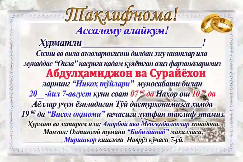 taklifnoma