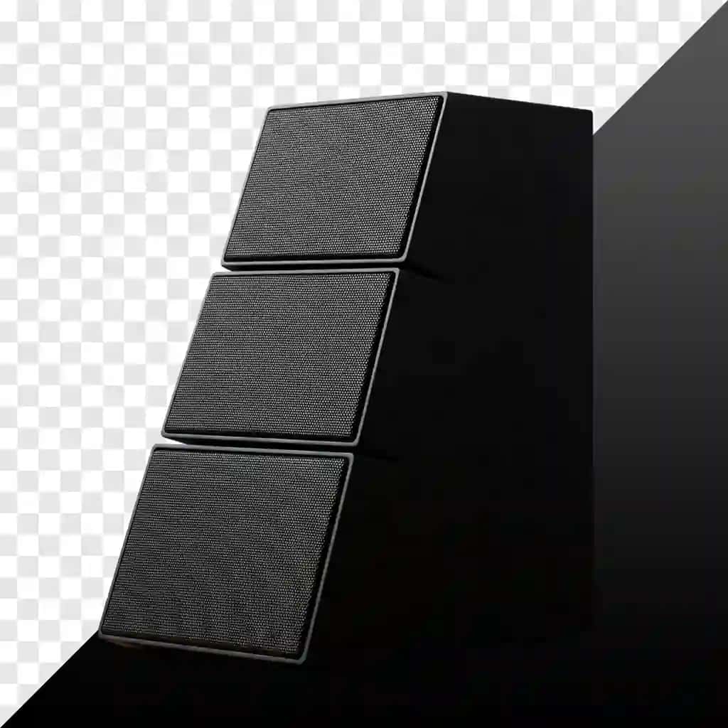 Zamonaviy qora stereo dinamik | Stylish black stereo speaker
