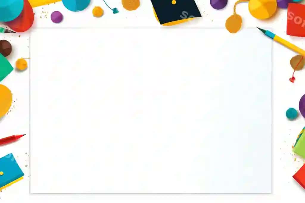 Maktab mavzusi chegaradosh orqa fon | School theme borderline background