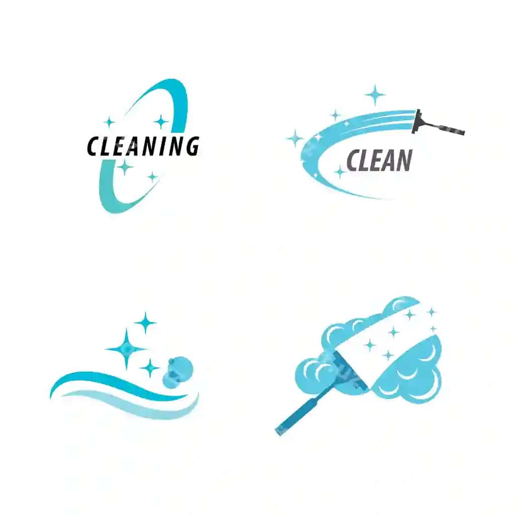 Tozalash logotipi vektor shablon ramz dizayni | Cleaning logo vector template symbol design