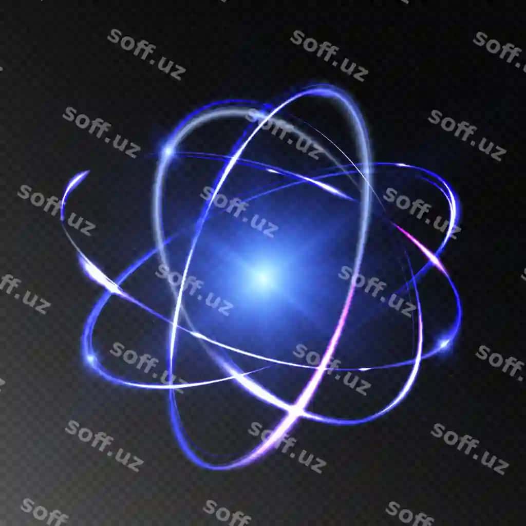 Zarra atom atom tuzilishi fan belgisi atom vektor modeli | Particle atom atom structure science sign atom vector model 2