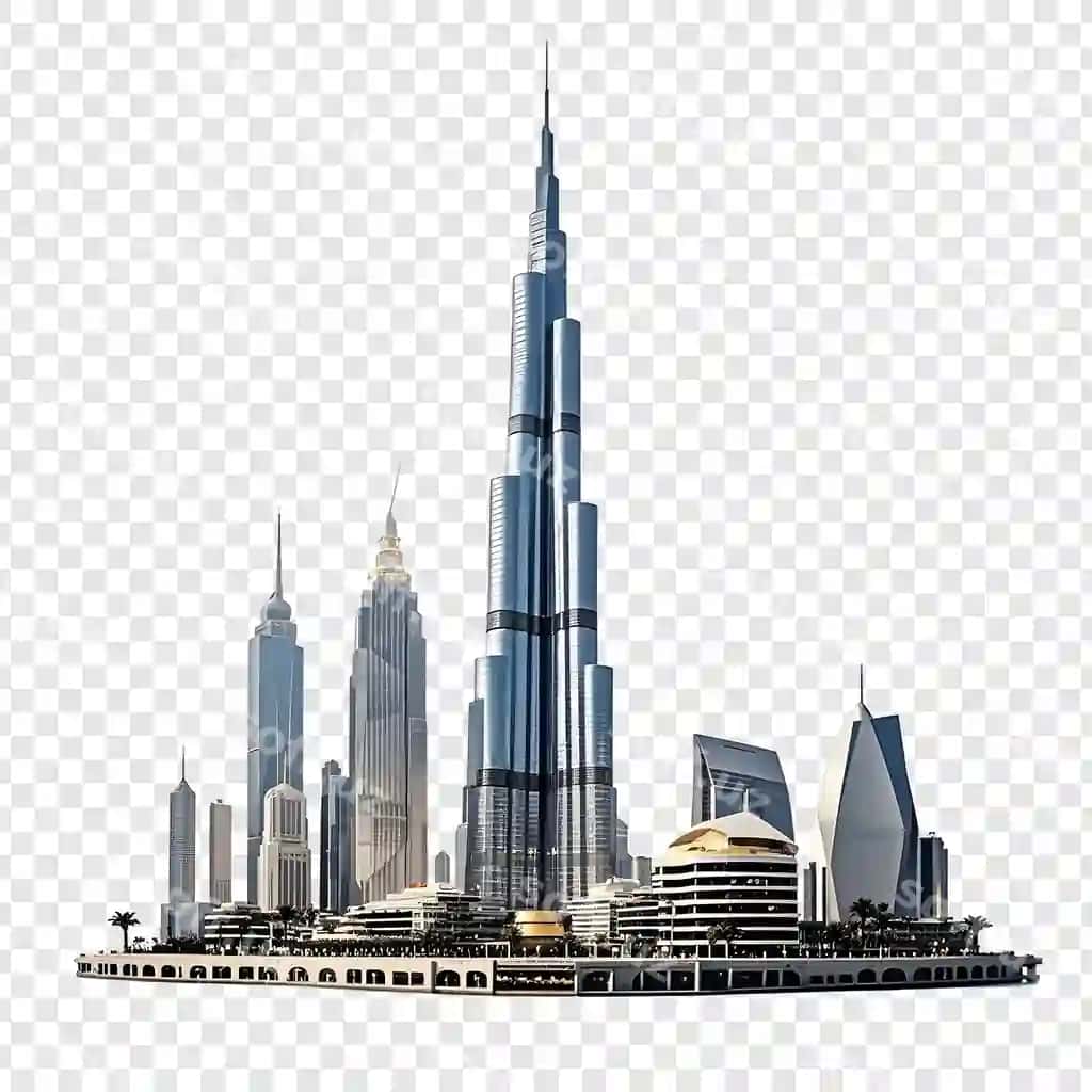 Shahar skyline binolar foni bilan | City skyline with building background
