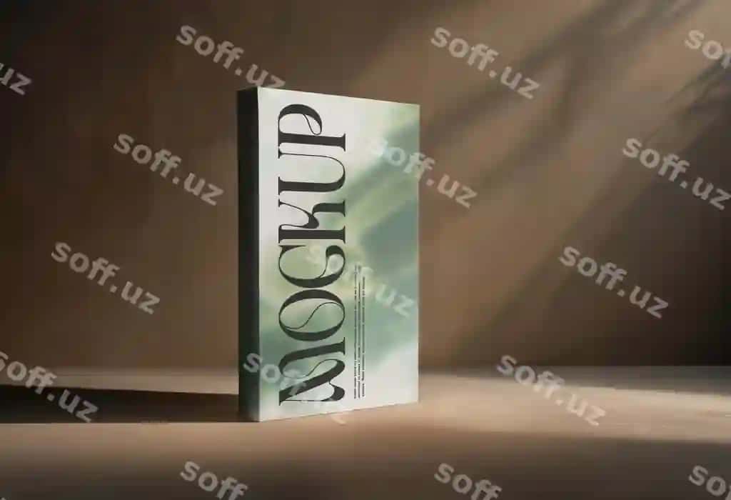 Kitob studiya mockup | Book studio mockup
