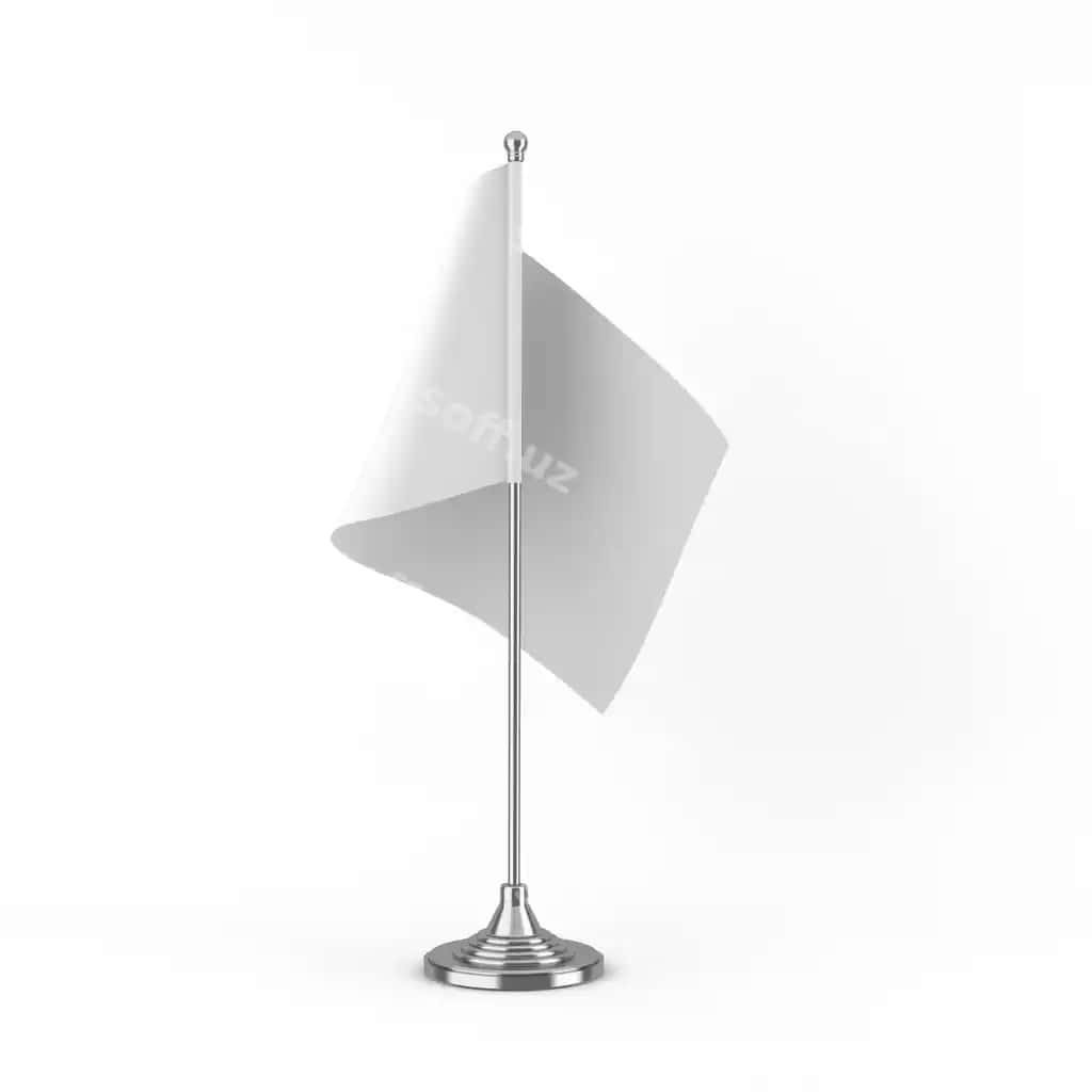 Stol bayroq old tomoni oq fonli | Table flag front side white background 2