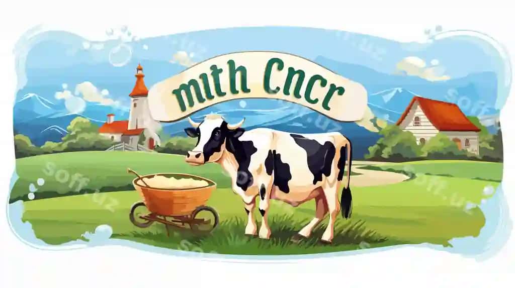 Sut etiket dizayni baneri sut splashi landshtiv bilan | Milk label design banner with milk splash landscape 2