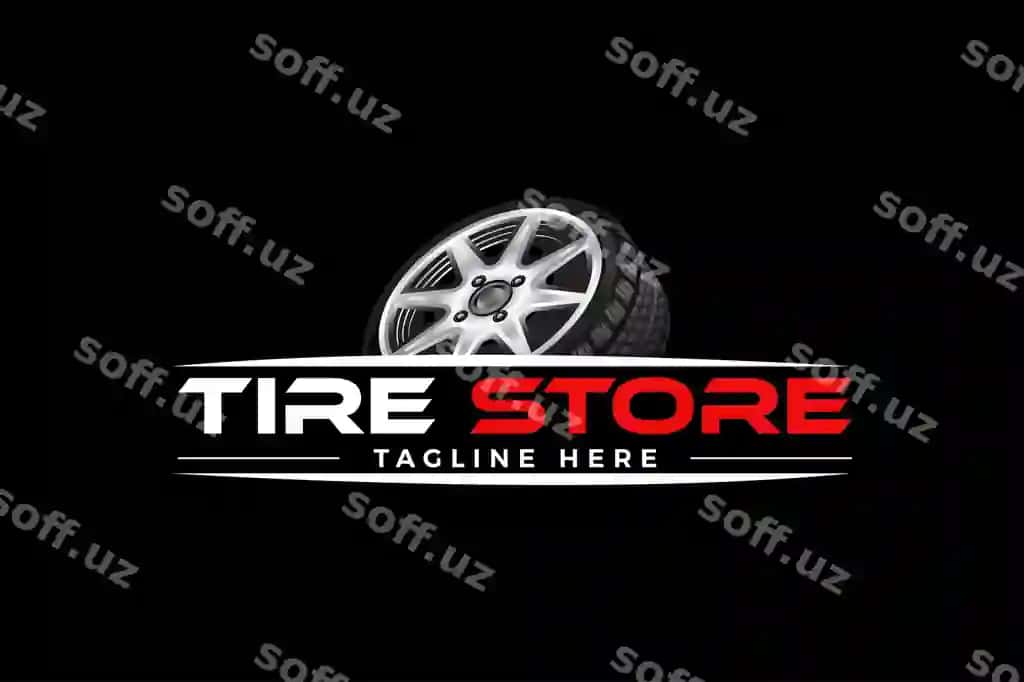 Ijodkor mashina shina logotipi shina do'koni shina sotish shina almashtirish logotip vektor | Creative car tire logo tire shop tire sale tire change logo vector