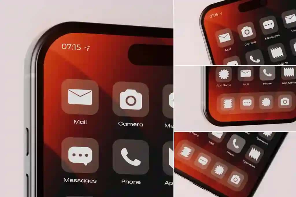 Phone App Icon Mockup