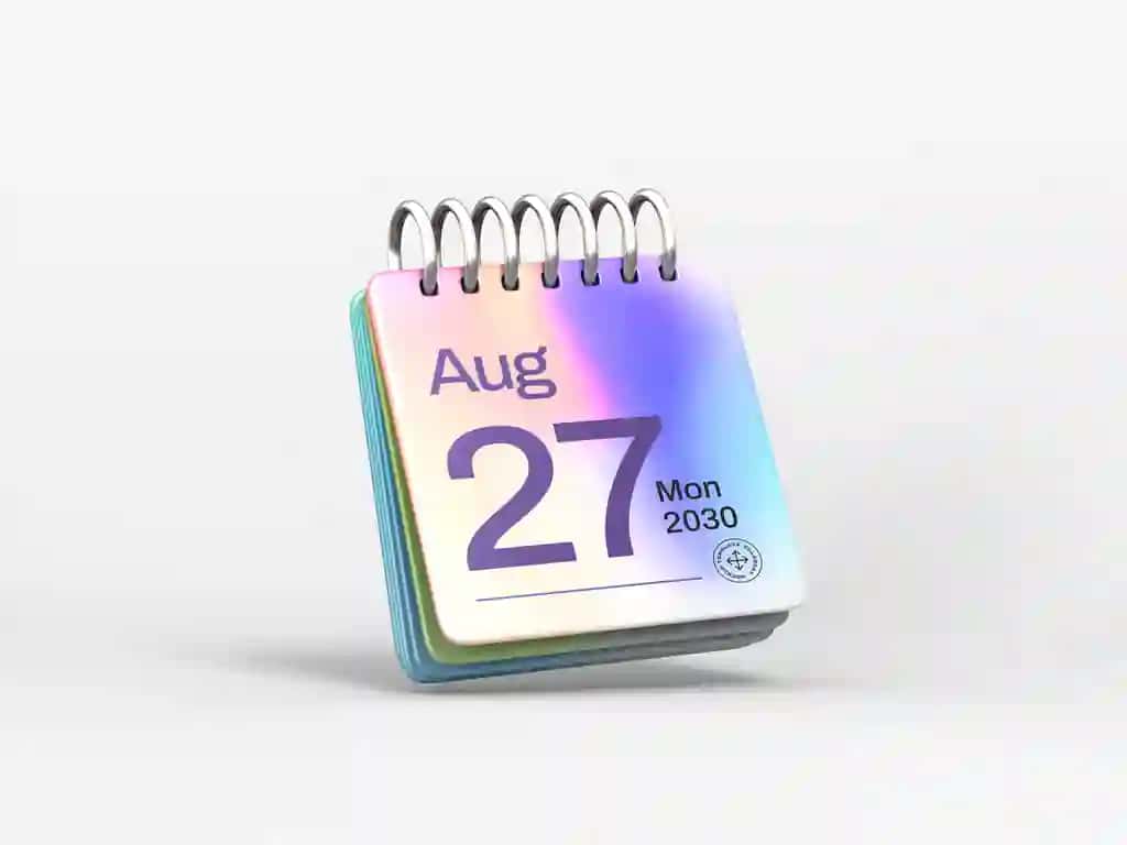 Stol kalendarini rejalashtiruvchi maketi | Desk calendar planner mockup