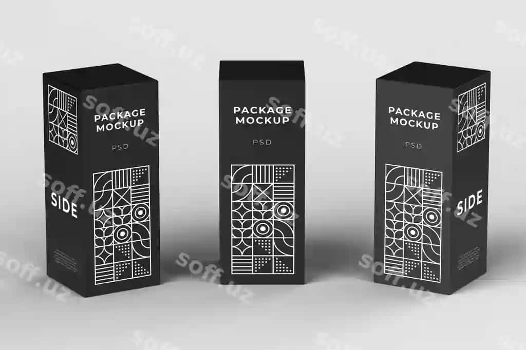 Quti paketlovchi mockup | Box packaging mockup
