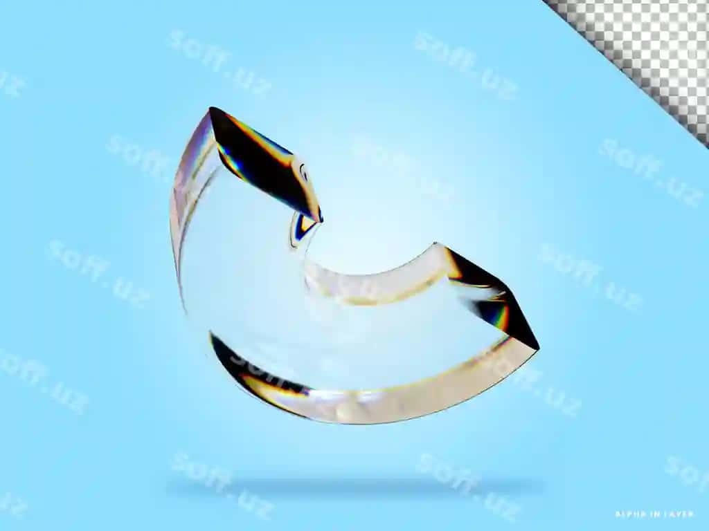Anqarli geometric shakl kelajakchi dispersiya steklovoy material dizayni | Abstract geometric shape futuristic dispersion glass material design 2