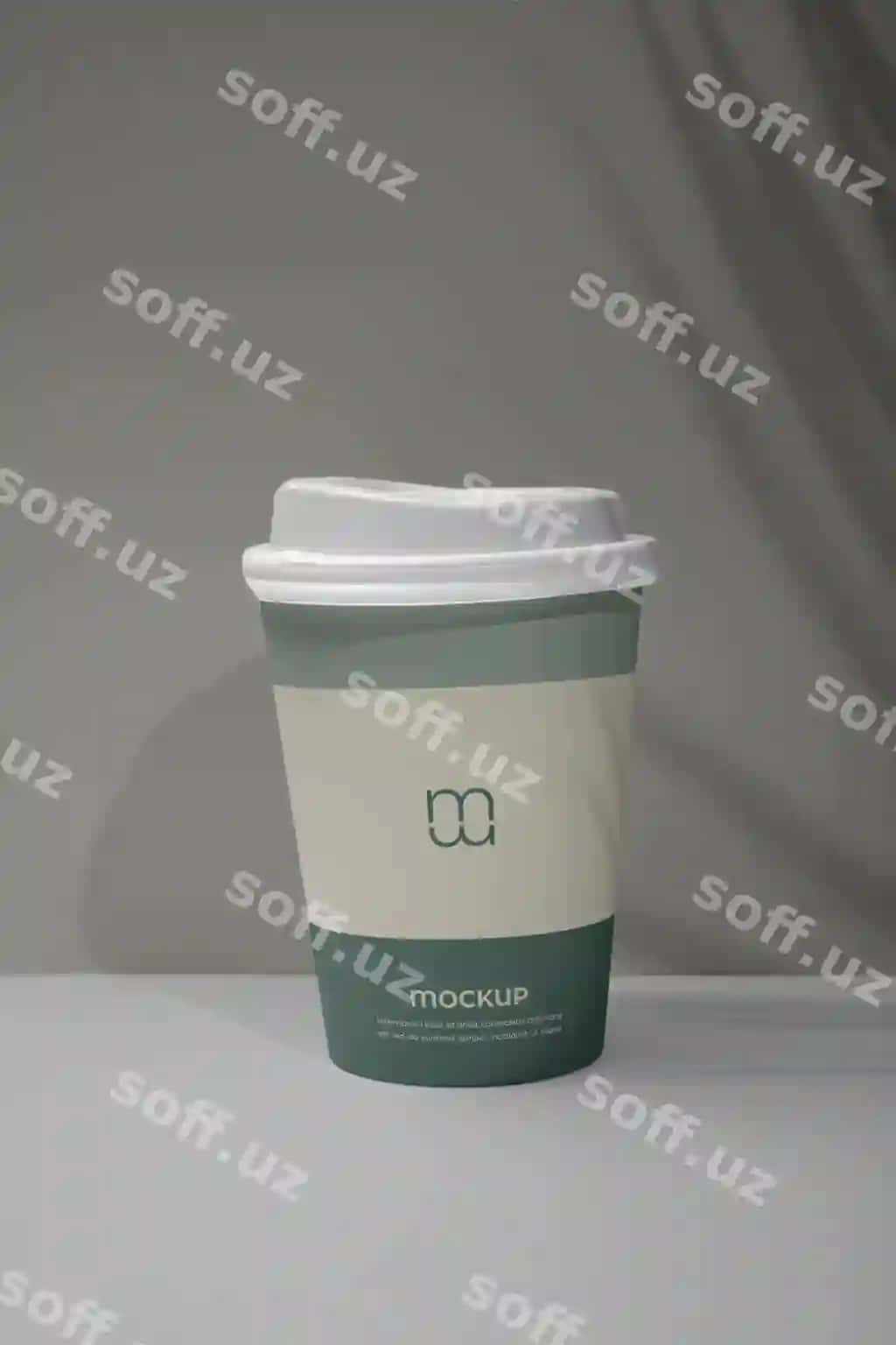 Bir marta ishlatiladigan stakanchik modeli | Single use disposable cup mock up 2