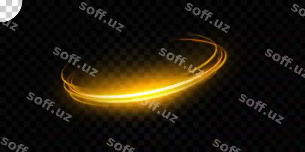 Doira yorug'lik effekti shaffof fon | Circle light effect transparent background