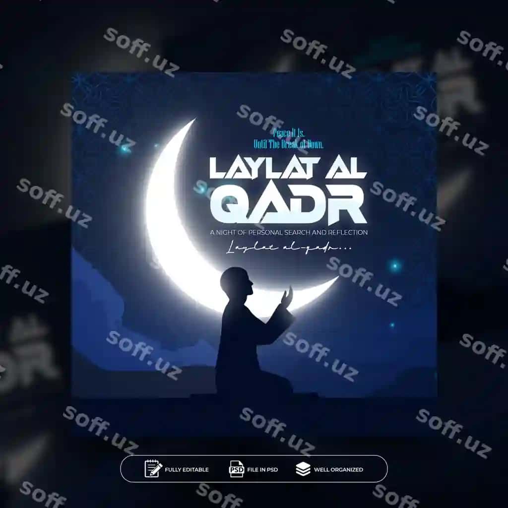 Laylat al-Qadr Instagram post dizayni | Laylat al qadr instagram post design