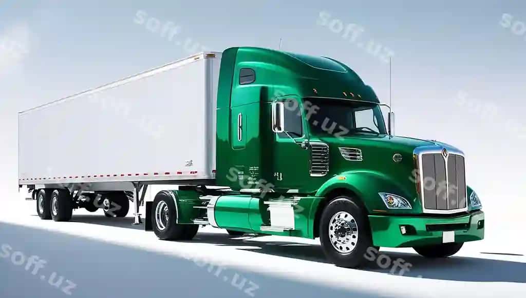 Yuk avtomobili logotipi oq fondaa | Truck logo white background