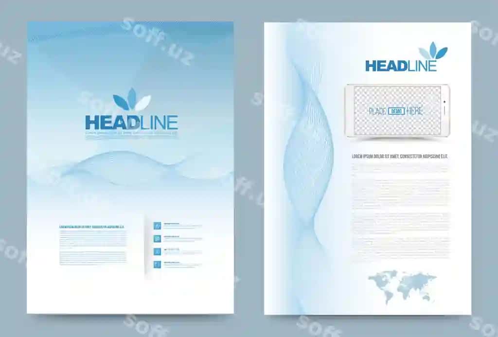 Qop dizayn shabloni | Cover design template 2