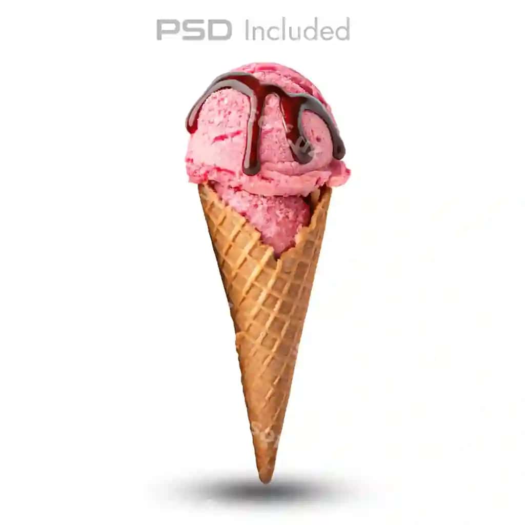 Muzqaymoq rasmi png bilan psd | Ice cream image png with psd
