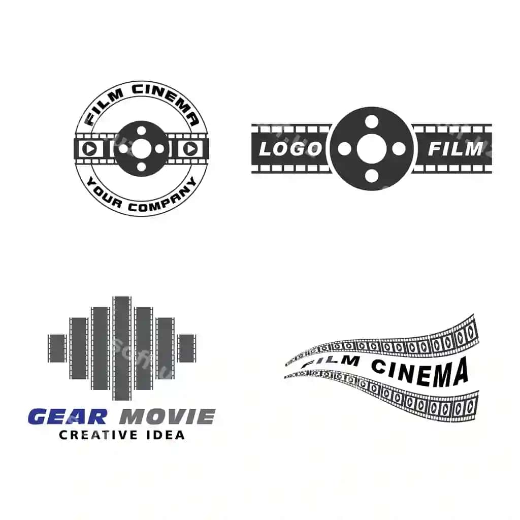 Kino film kino vektor dizayni illustratsiyasi | Movie film cinema vector design illustration