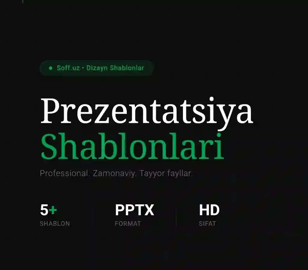 Ta'lim Prezentatsiya Shabloni