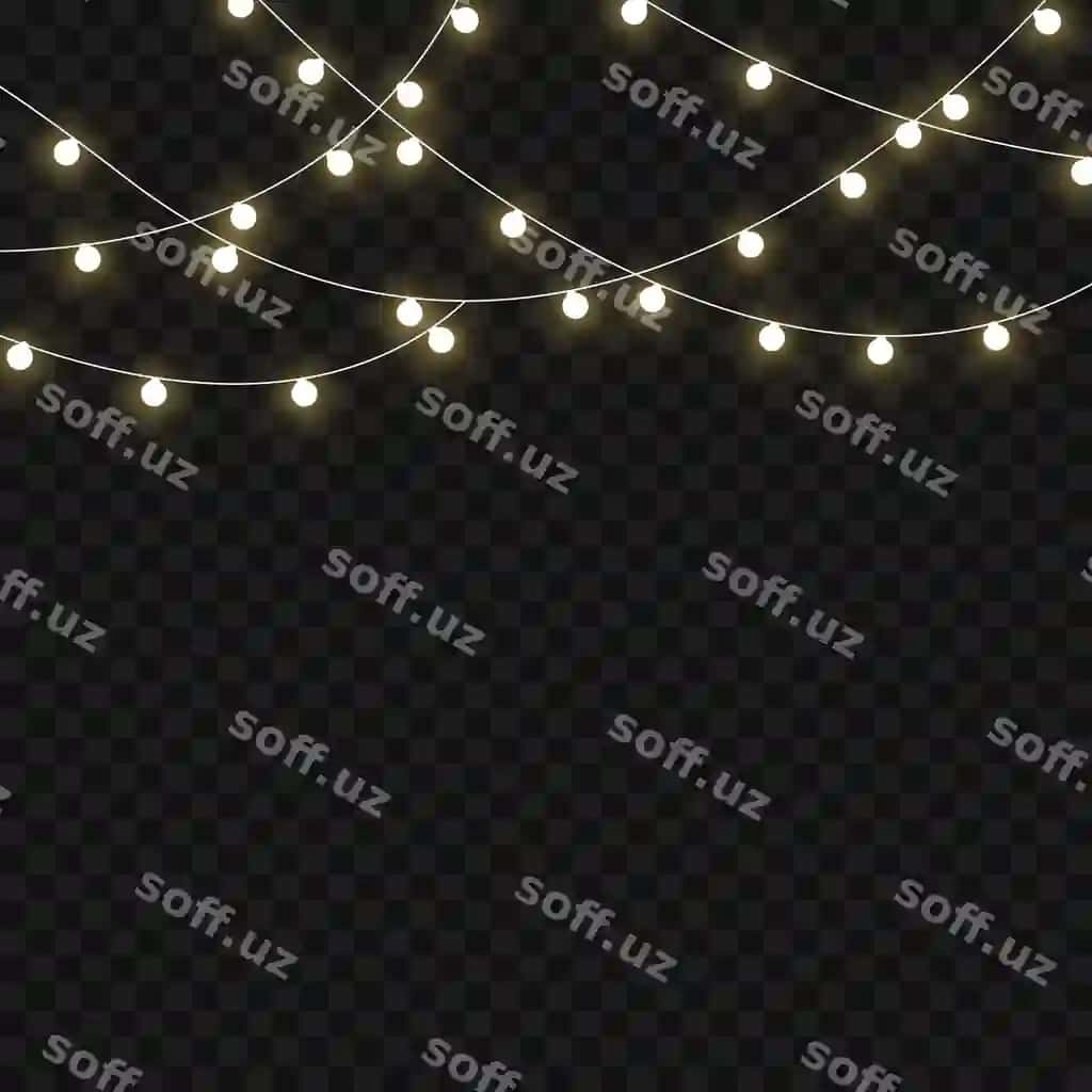 Haqiqiy yorqin gurvonlar yorqin yorug'liklar dizayni Natal bayrami | Realistic glowing garlands glowing lights design christmas holiday