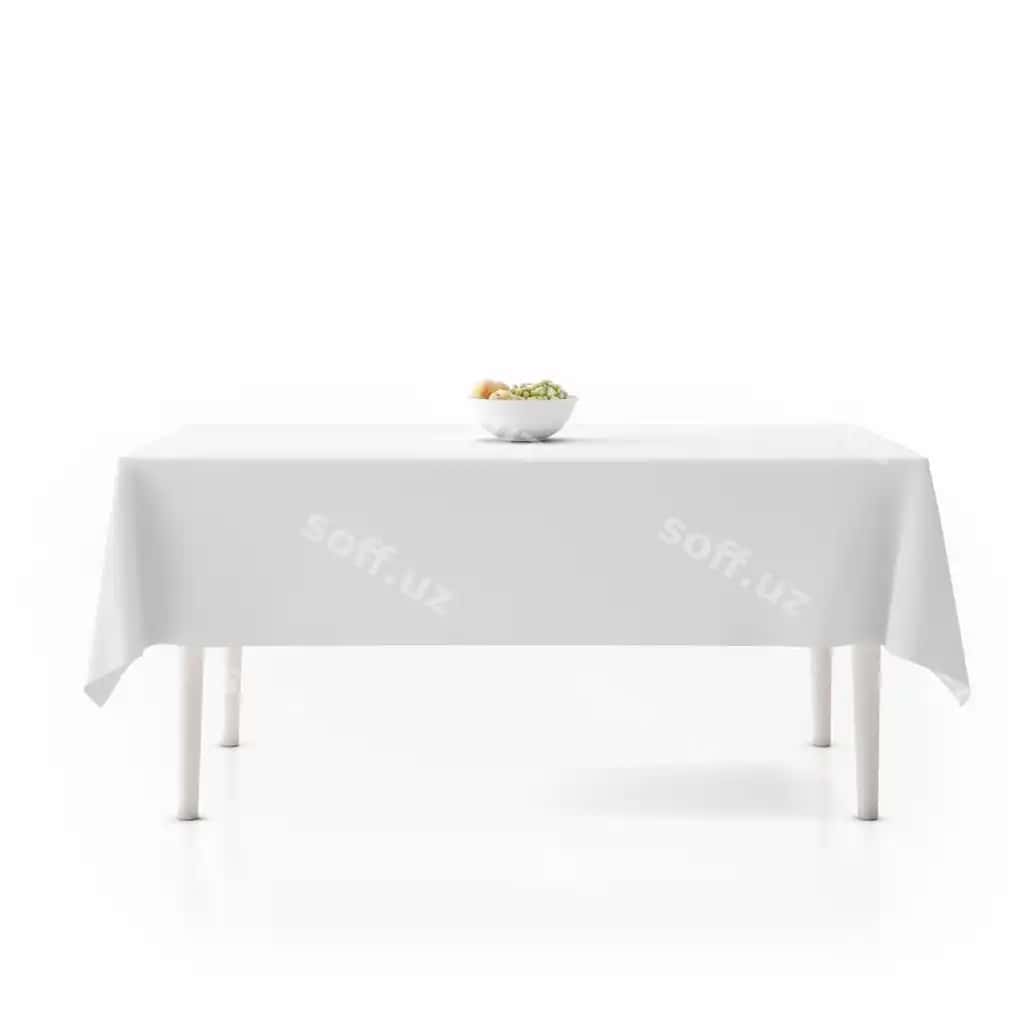 Stol maxkum bilan, qovur mevalar bilan | Table with tablecloth bowl with fruits