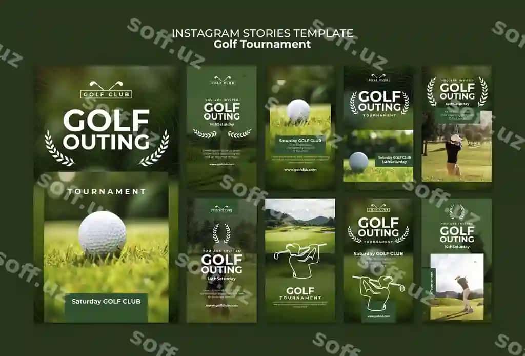 Golf chempionati Instagram hikoyalari | Golf tournament instagram stories