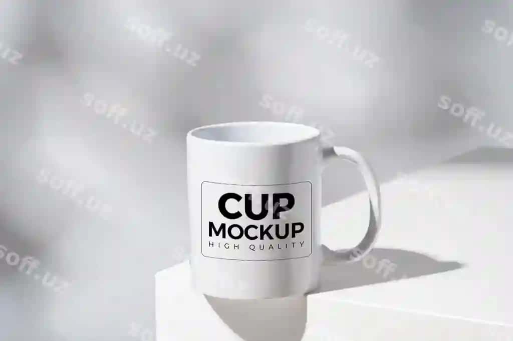 Psd stakancha namunasi tayyor, sizning ijodiy dizayningizni joylang | Psd cup mockup ready place your creative design