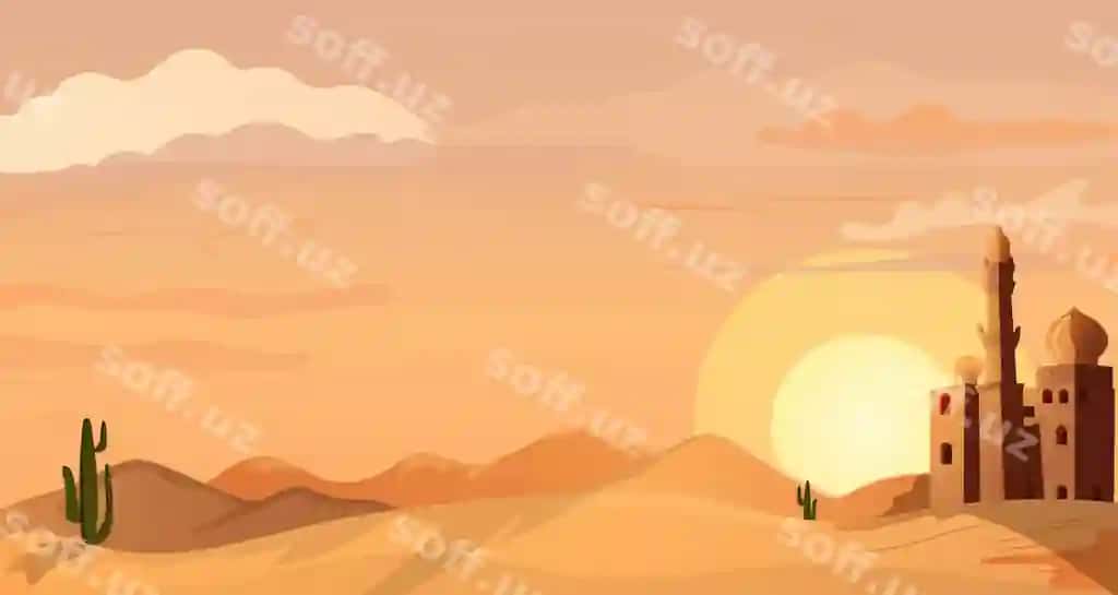 An’iyaviy Arab masjidi, qum daryosi cho'lon, shamol, botish, Sahara | Traditional arabian mosque sand dune desert sunrise sunset sahara
