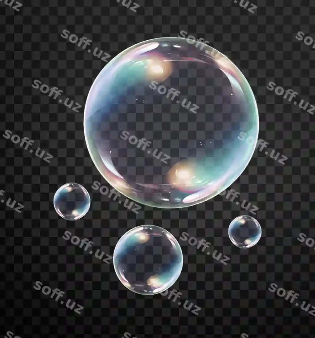 Komplekt sova chiziqlari suv damdalar bilan kross-cheklanmagan fonda | Set soap bubbles with water drops checkered background 2