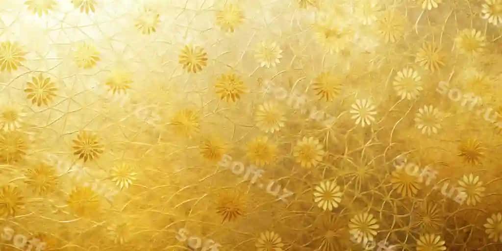 Oltin Yapon qog'ozi yorqin fonda material | Golden japanese paper light background material 2