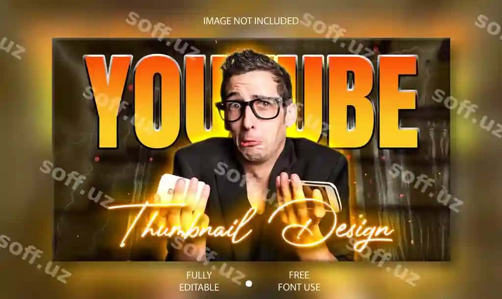 Youtube kanali miniaturasi veb banner premium psd | Youtube channel thumbnail web banner premium psd