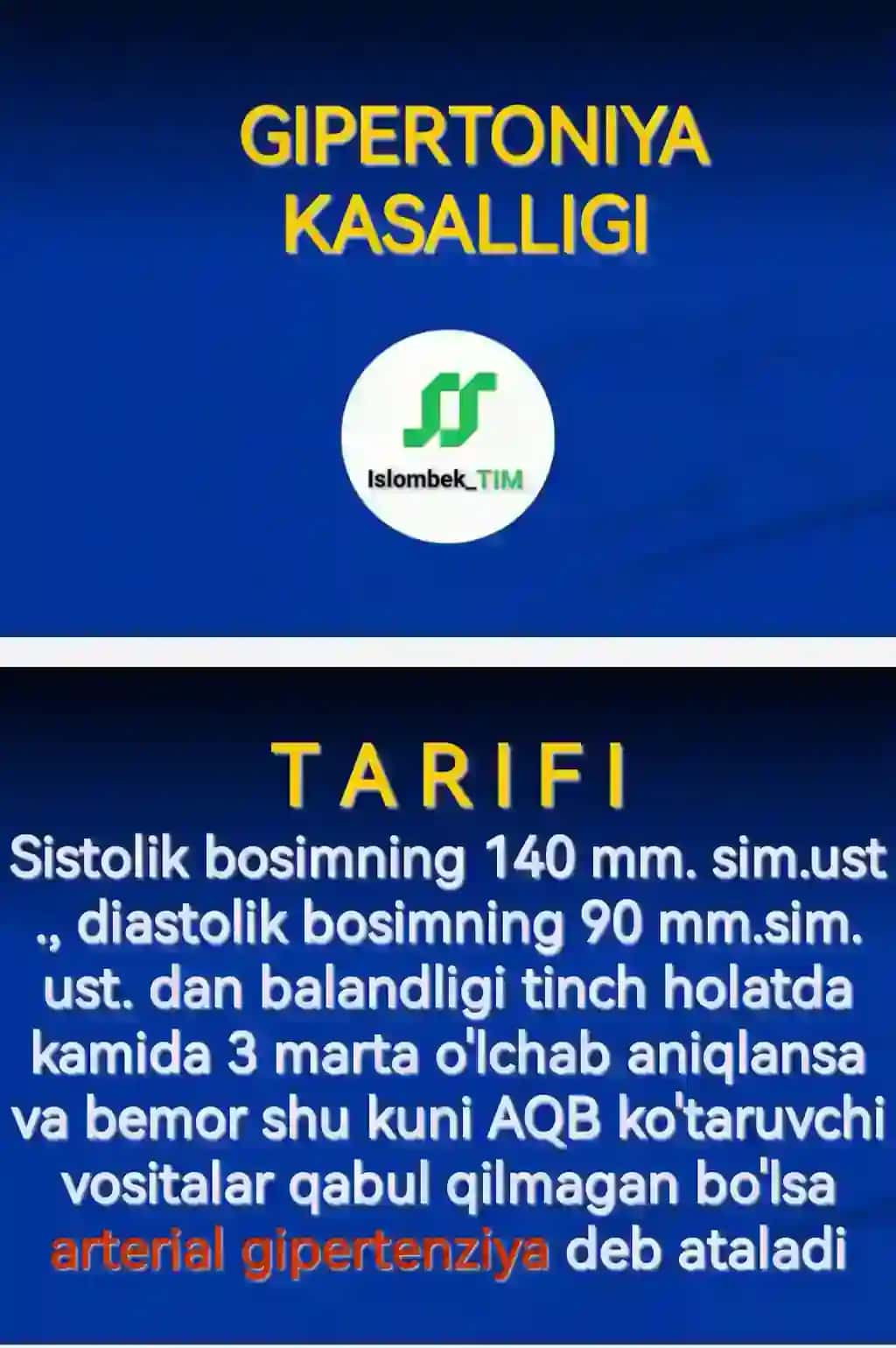 GIPERTONIYA KASALLIGI