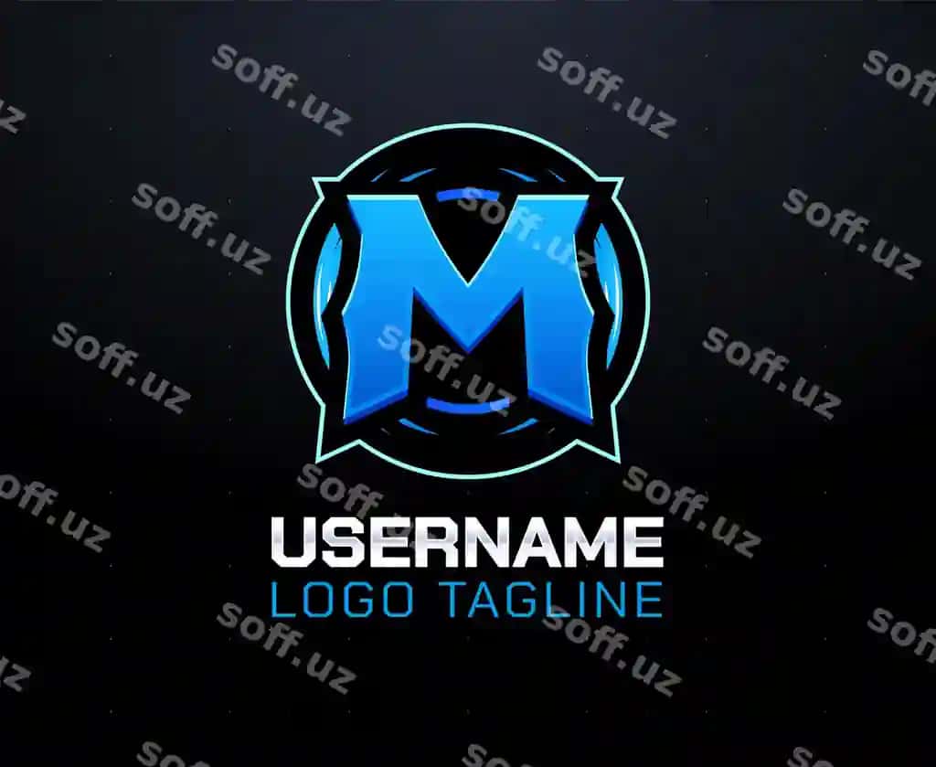 Bosh harf M e-sport o'yin logotipi | Initial letter m esports gaming logo