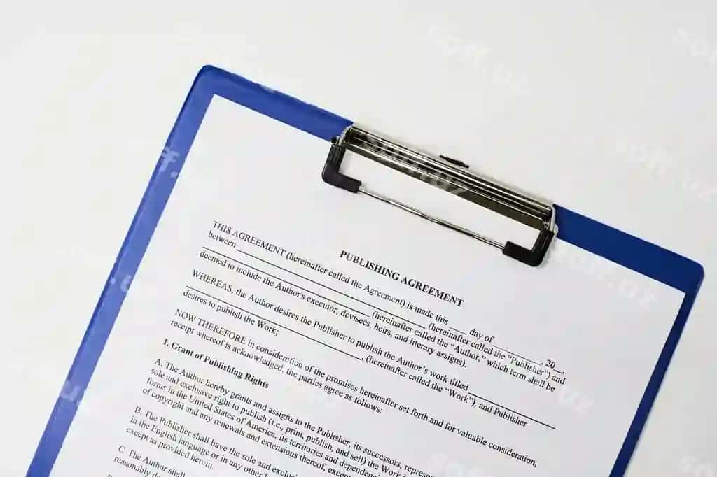 Nashr shartnomasi namunasi | Publishing agreement sample